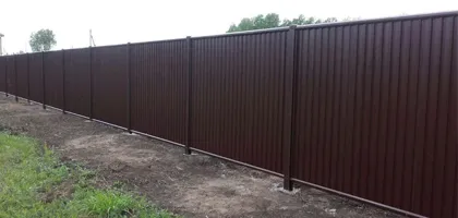 Заборы из профнастила